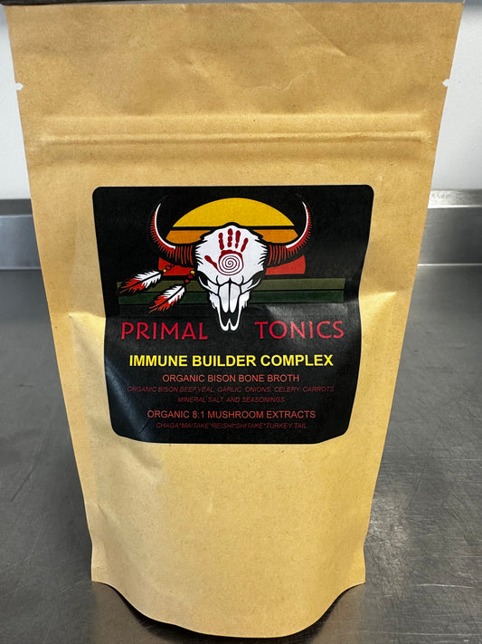 Immune Builder Complex : Organic Dehydrated Bone Broth with 8:1 Mushroom Extracts