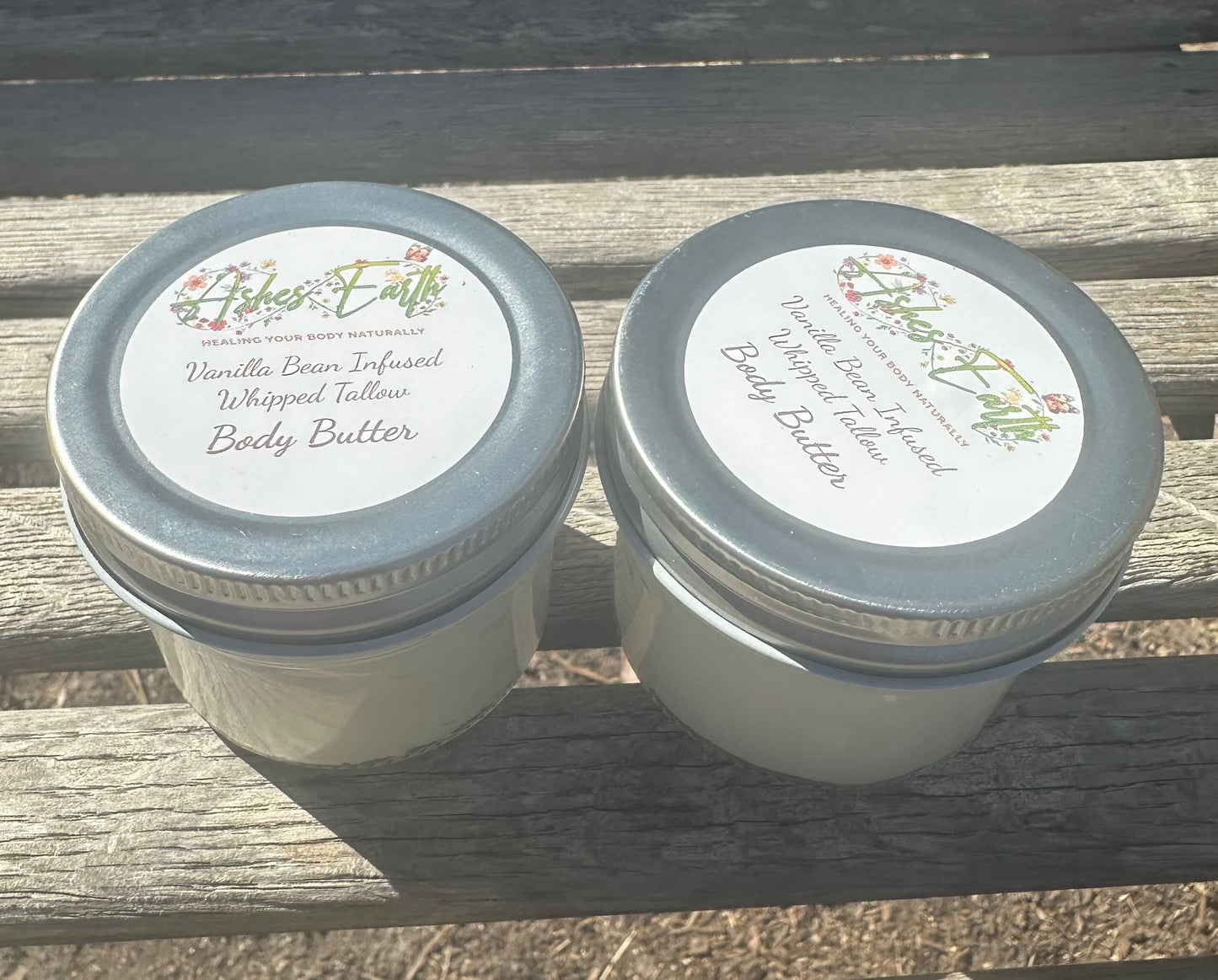 4oz Organic Vanilla Infused Suet Tallow Body Butter