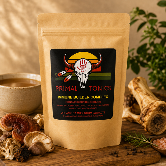 Immune Builder Complex : Organic Freeze Dried Bone Broth with 8:1 Mushroom Extracts